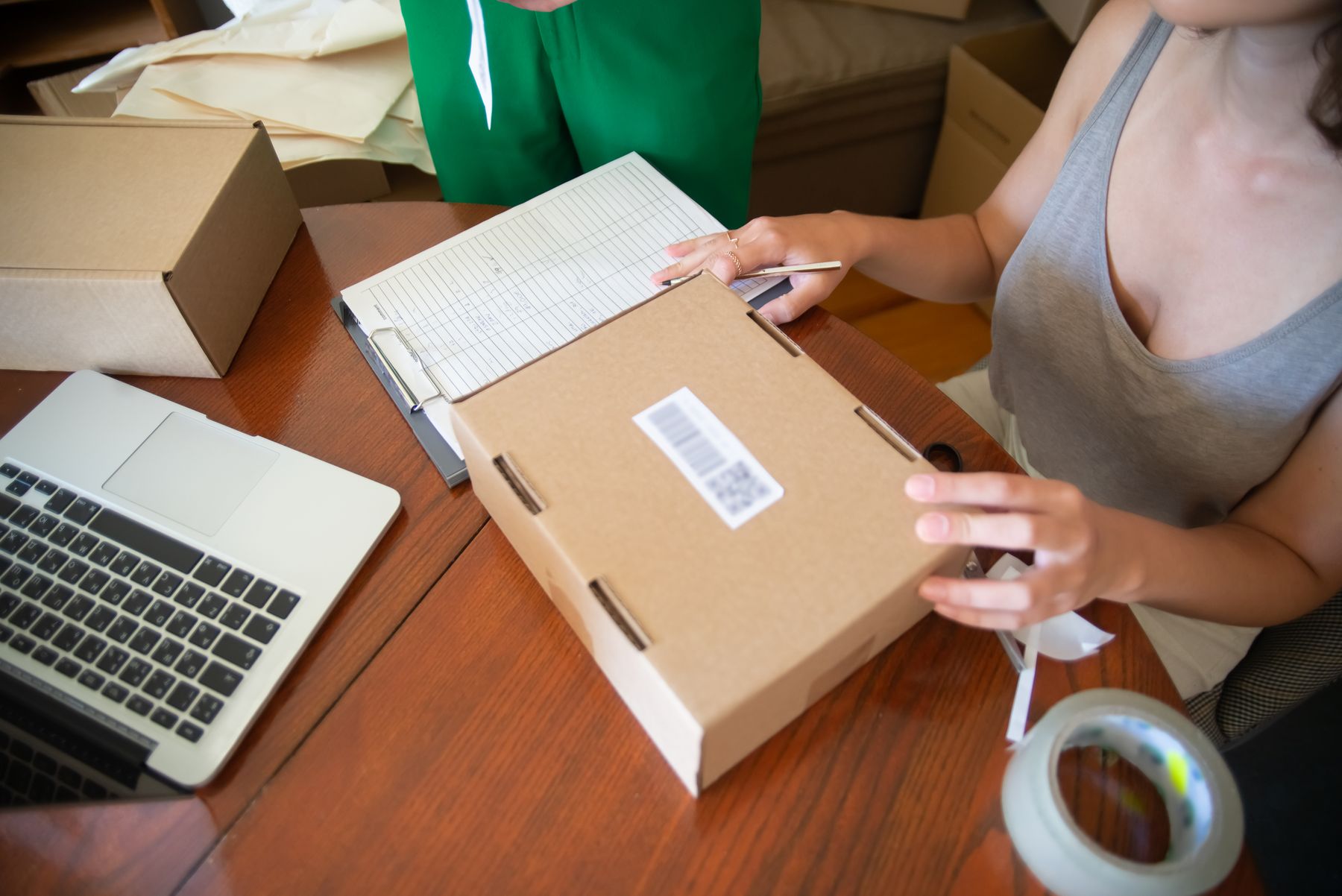 Ecommerce team preparing customer orders for fulfillment